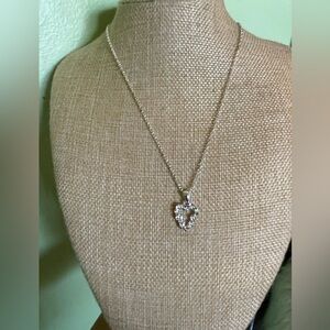Elegant Silver Heart Pendant Necklace